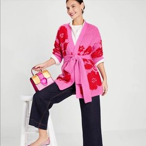 Kate Spade Rose Garden Intarsia Cardigan